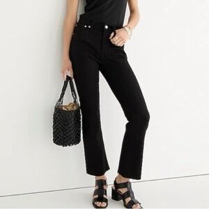 J.Crew 9" demi-boot crop jean in Stay Black wash